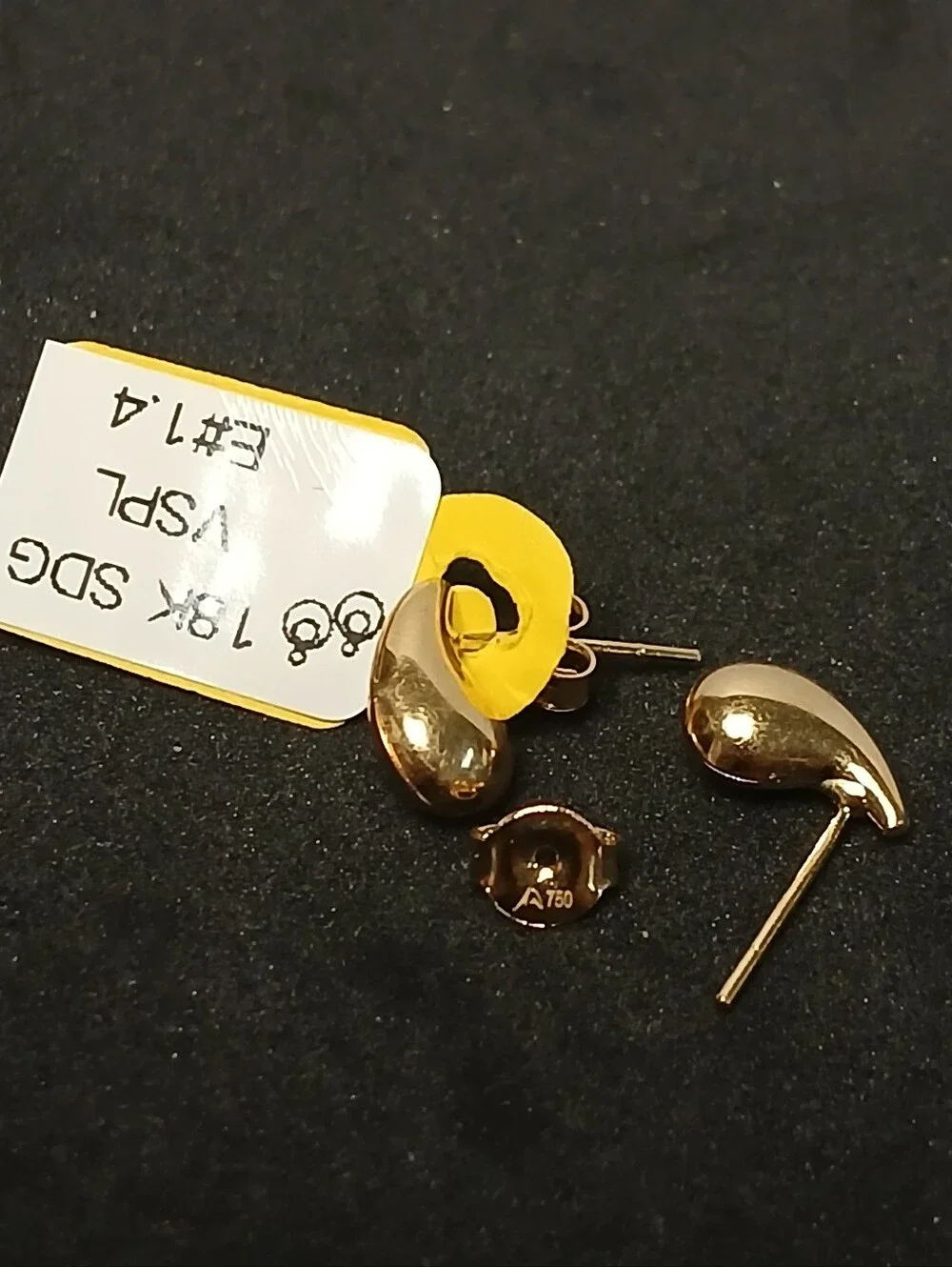 18K Saudi Gold  Earring